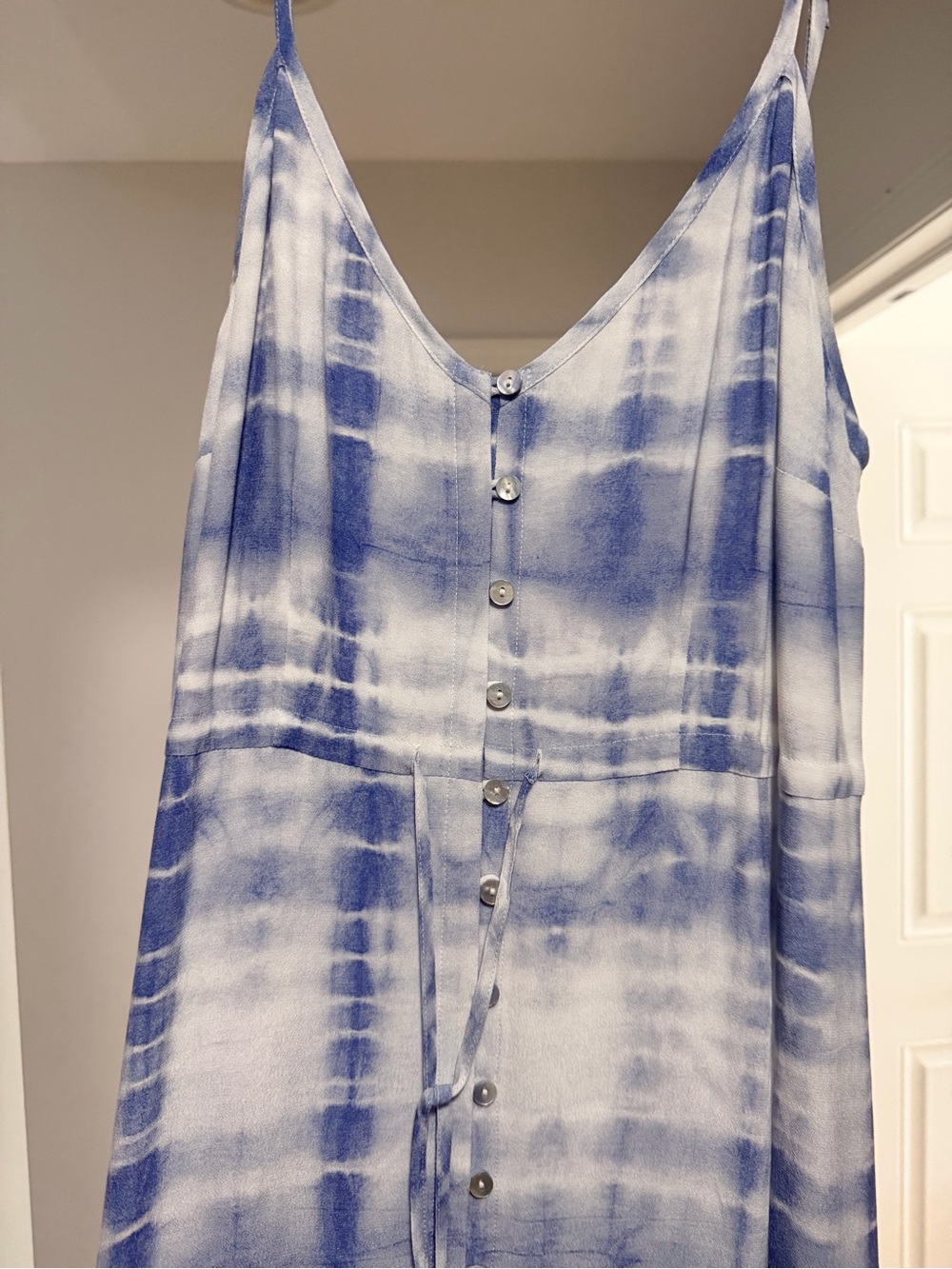 Rails Frida Light Blue and White Tie-Dye Midi Dress - Picture 5 of 7